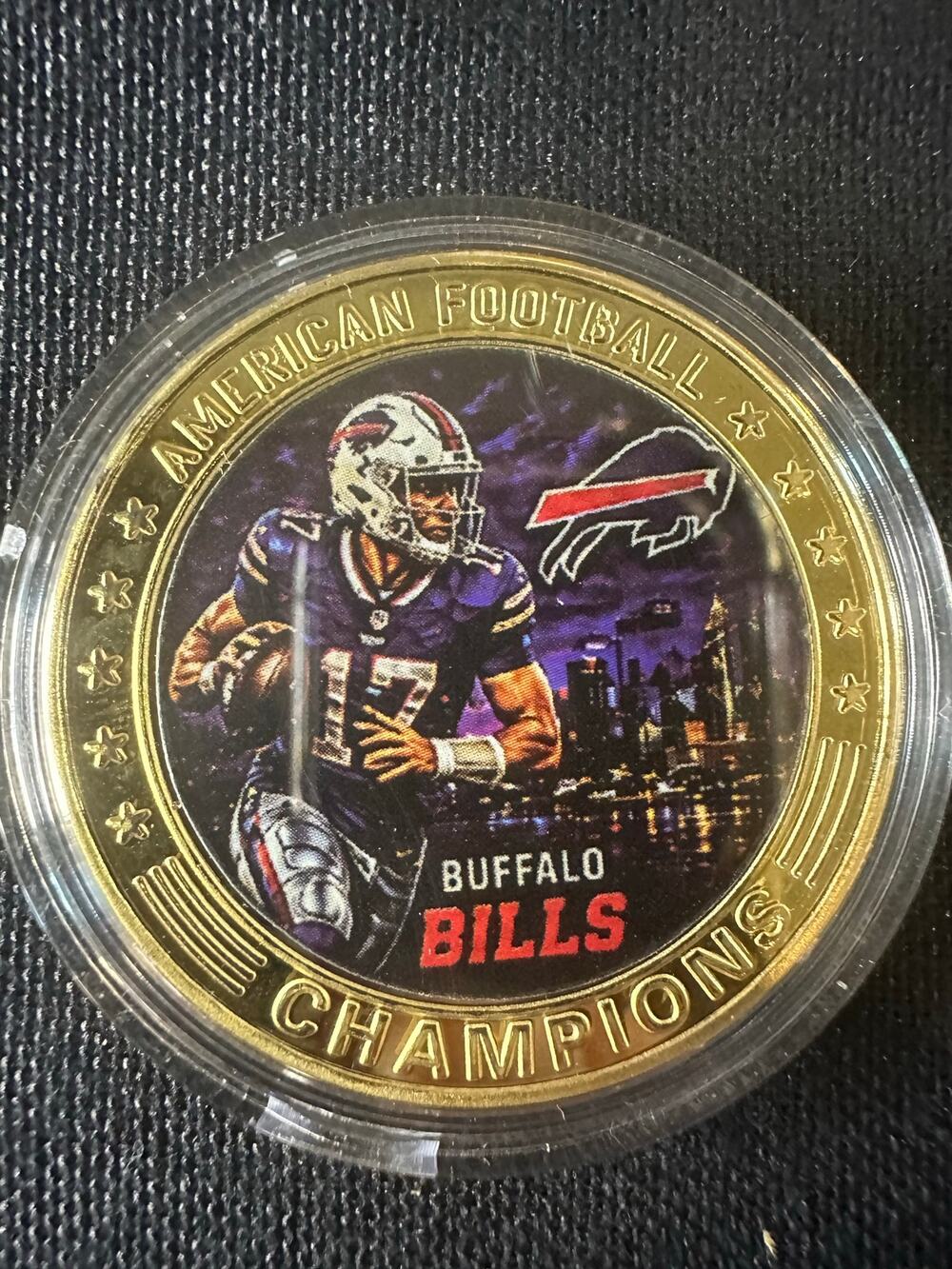 Buffalo Bills NFL Collectible Coin Football Helmet Buffalo Sports Fan Gift